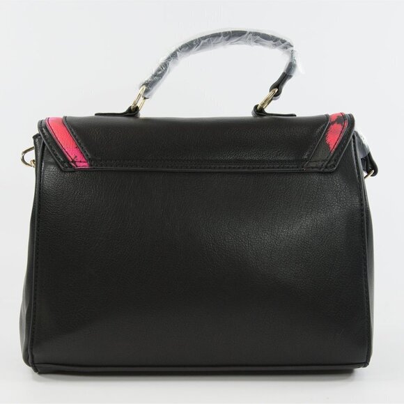 Betsey Johnson Black Pink Leopard Satchel - Picture 13 of 16